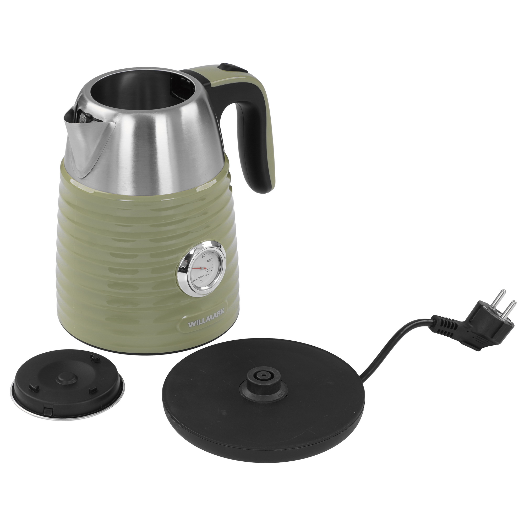 9908678 Электрочайник WILLMARK WEK-1738PST зеленый STDN-0037698 - Вид №4