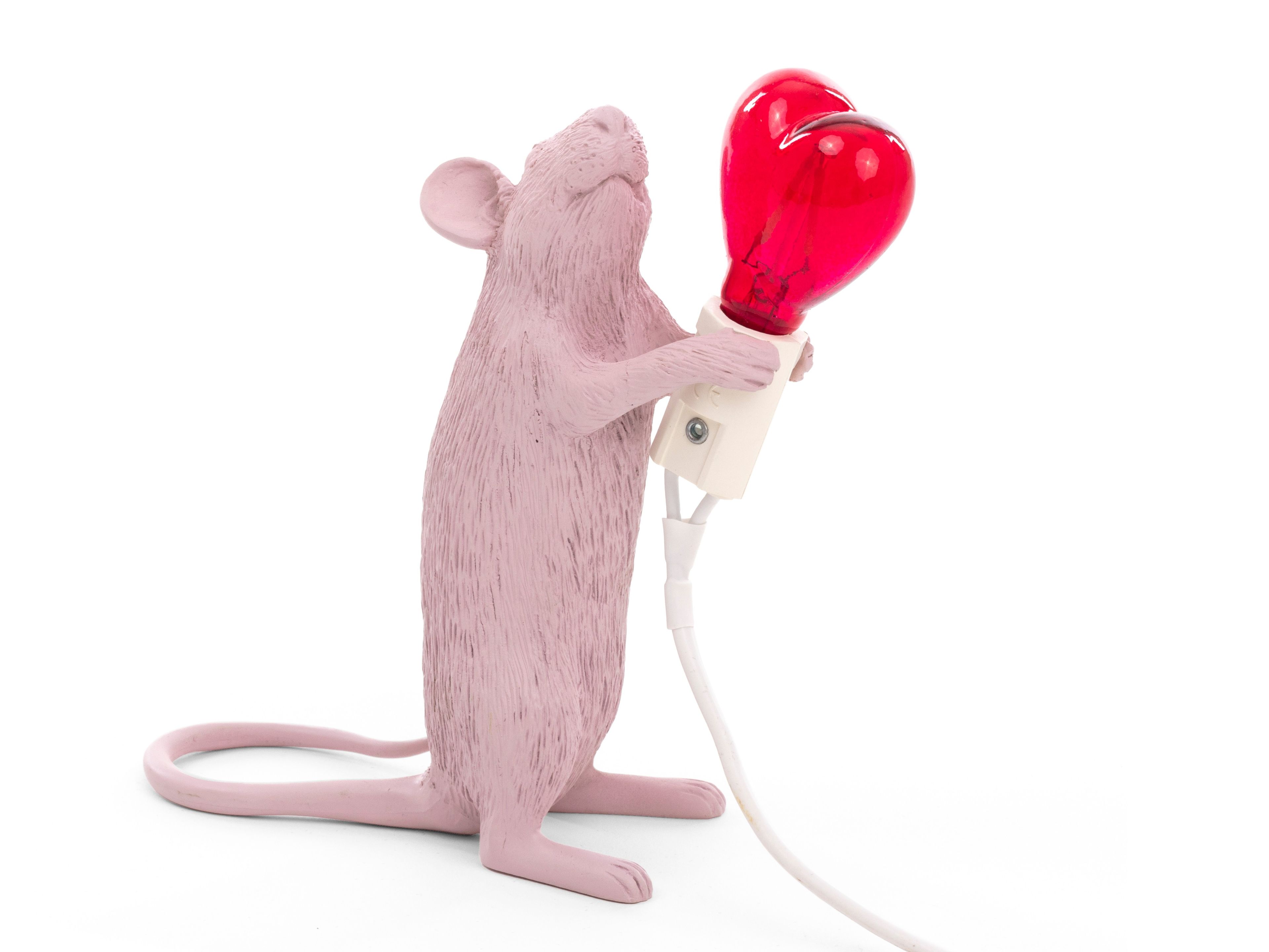 Светодиодная настольная лампа из смолы Seletti MOUSE LAMP LOVE EDITION ARCH-00035148