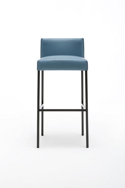 Rolf Benz Высокий кожаный табурет с подставкой для ног Rolf benz 652 sun-id-1345456 - Вид №1