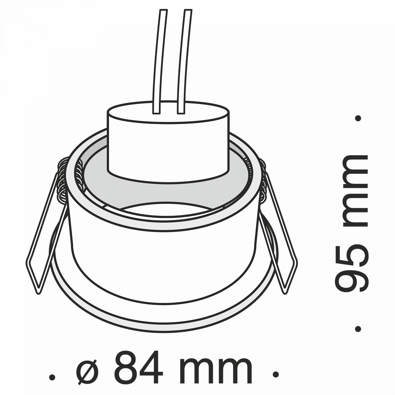 Встраиваемый спот белый Technical Metal DL010 TECHNICAL DOWNLIGHT 00-3957217 Белый  - Вид №2