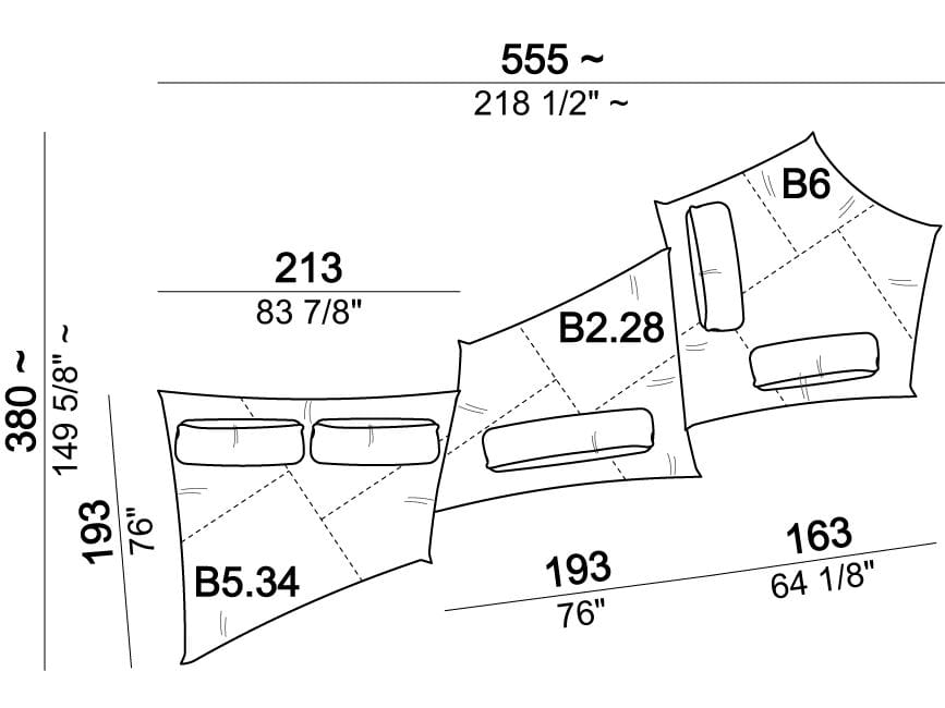 4-местный модульный диван Arketipo NIGHT FEVER ARCH-00101530 - Вид №22