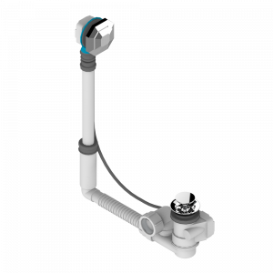 A56-302 Перелив GEBERIT для ванны. Регулируемая высота : от 165 мм до 390 мм регулируемый вынос: от 110мм до 230мм - европейская модель - выпуск Ø 40 мм поставляется со стильный ручкой управления Thg-paris Art Déco cristal Хром