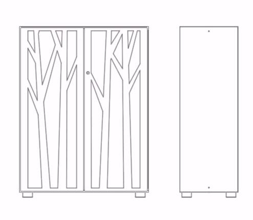 Dieffebi Офисный шкаф с звукопоглощающими дверцами Primo acoustic sun-id-1491312 - Вид №6