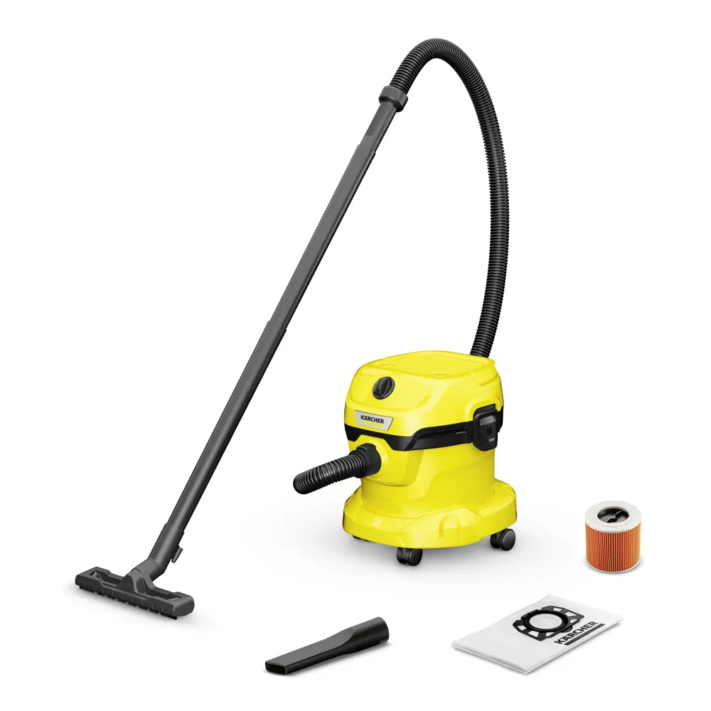 Пылесос строительный Karcher WD 2 PLUS V-15/6/18/C, 1000 Вт, 15 л STLM-2089943