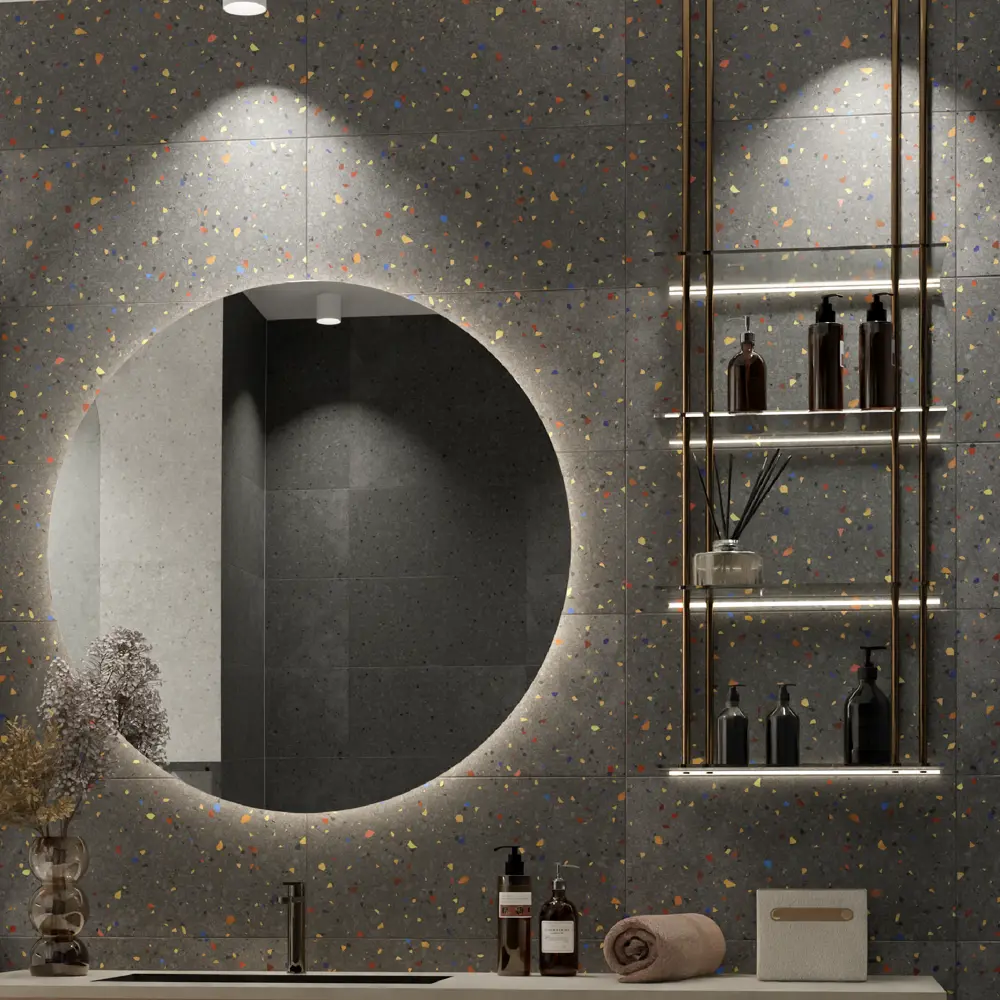 Керамин Салерно 5М: настенная плитка графит для современного интерьера 89398682 STLM-1576684