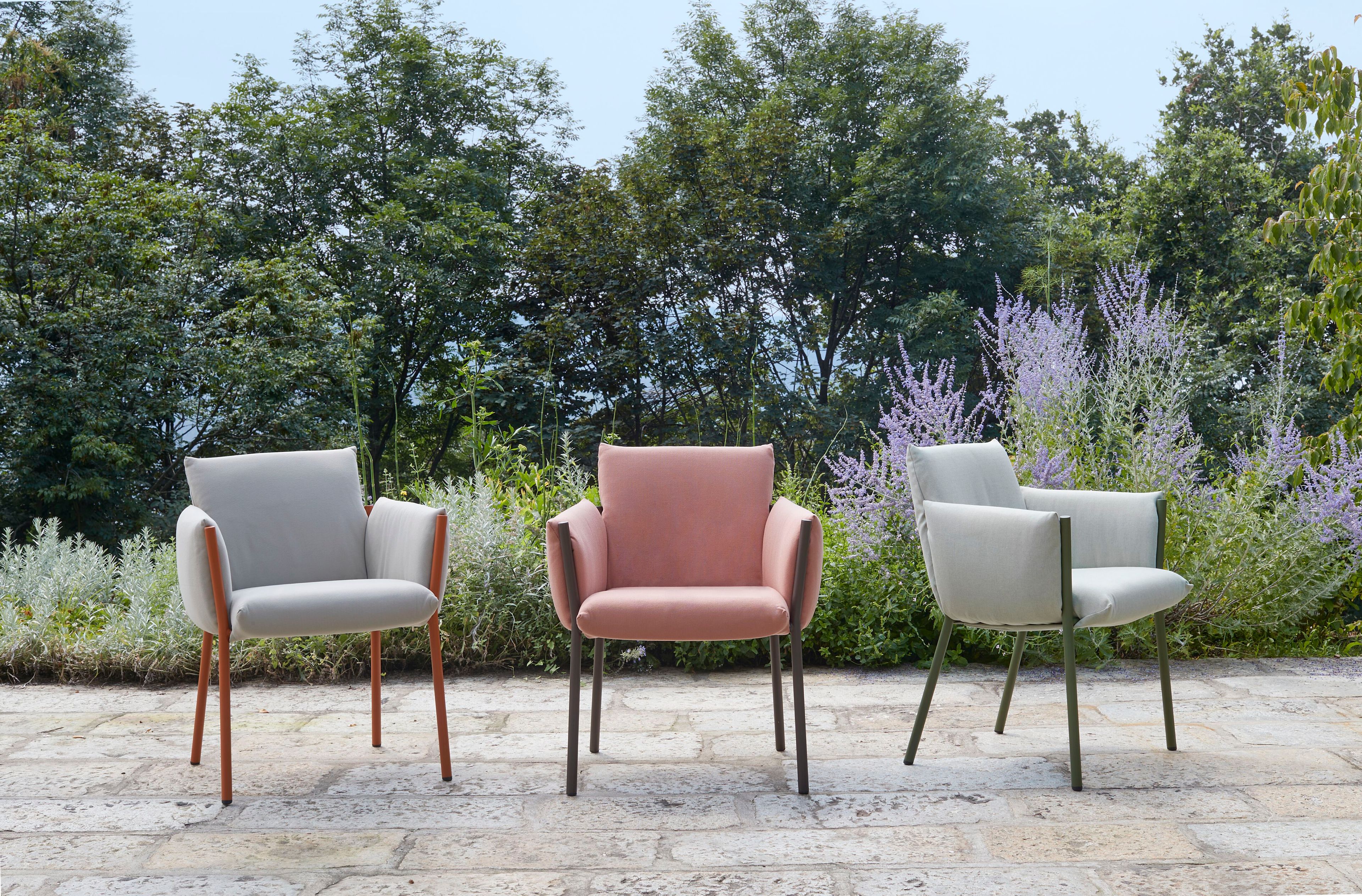 Тканевый мягкий садовый стул с подлокотниками S-CAB Breeze ARCH-00110792 - Вид №7