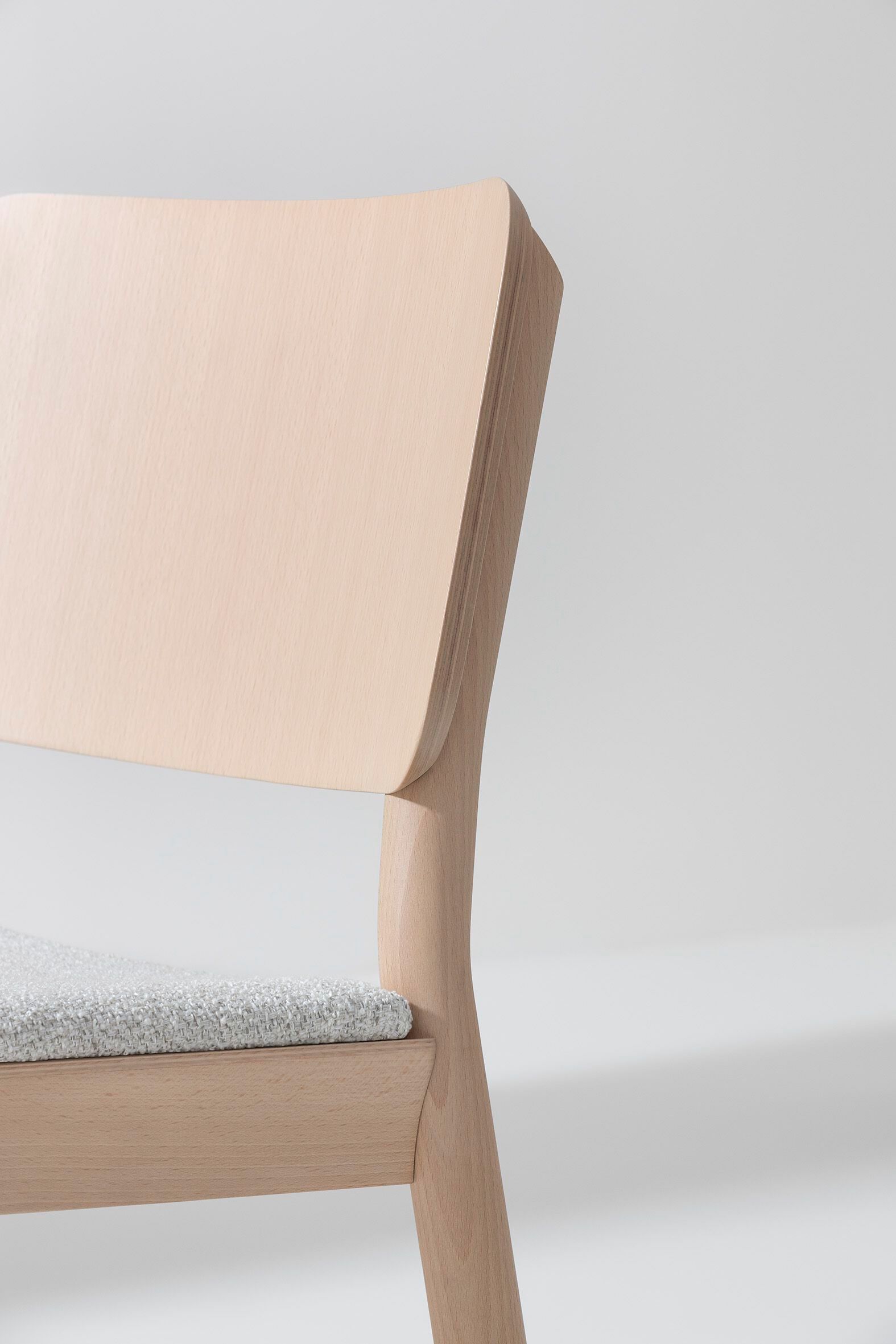 Стул из бука с мягким сиденьем Billiani ARCH-00146302 - Вид №2