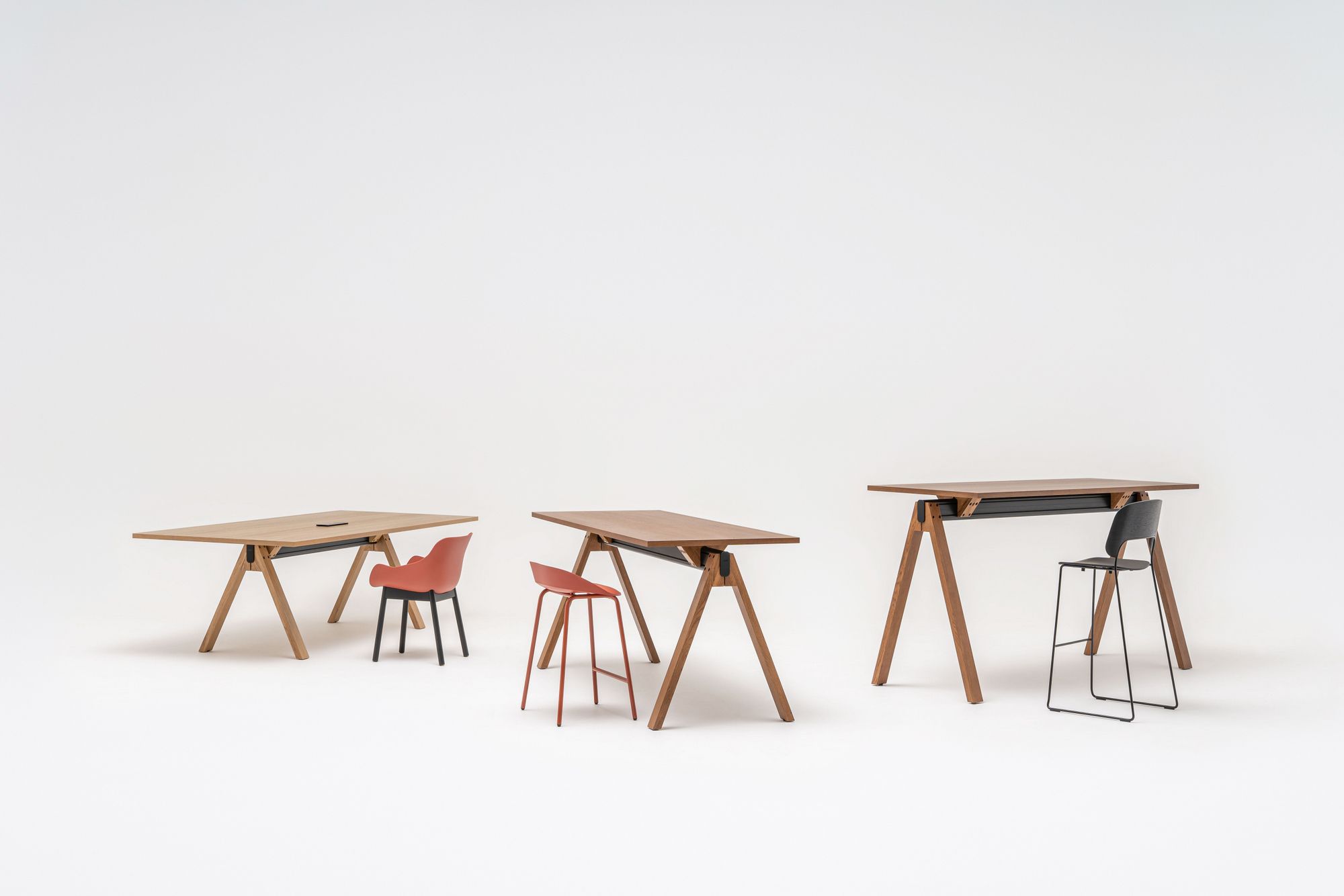 Высокий деревянный прямоугольный стол для совещаний MDD Viga ARCH-00038341 - Вид №19