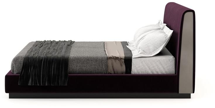 Laskasas Двуспальная кровать из ткани с высоким изголовьем Harry Lk1134 - Вид №2