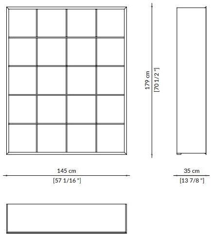 Paolo Castelli Отдельностоящий стеклянный книжный шкаф sun-id-1369380 - Вид №1