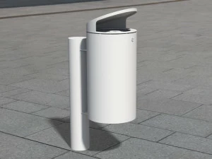 BENKERT BANKE Урна для мусора из нержавеющей стали с крышкой для улицы Litter bin