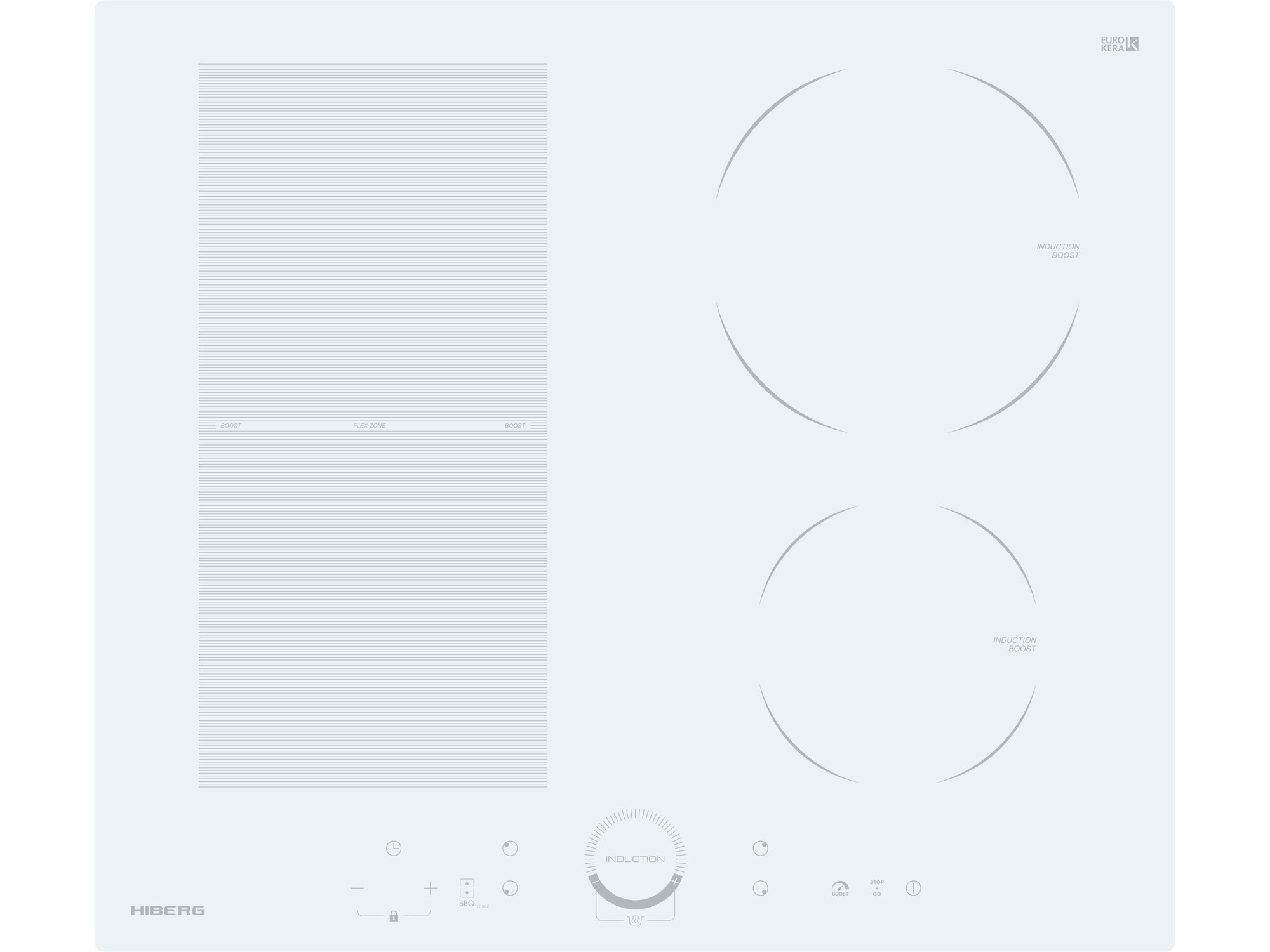 9169971 Индукционная варочная поверхность HIBERG i-MS 6049 W STDN-0005166