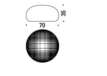 Круглый кожаный пуф MOROSO DEW ARCH-00029896 - Вид №7