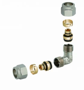 Carlo Poletti R46206Q Фитинг, с наружной резьбой хромированный для многослойной и