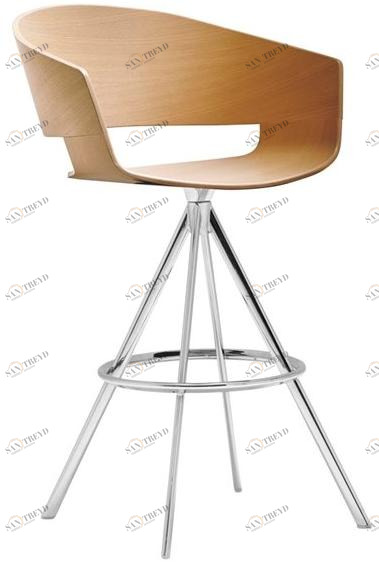Andreu World Барный стул из дуба Ronda Bq0476