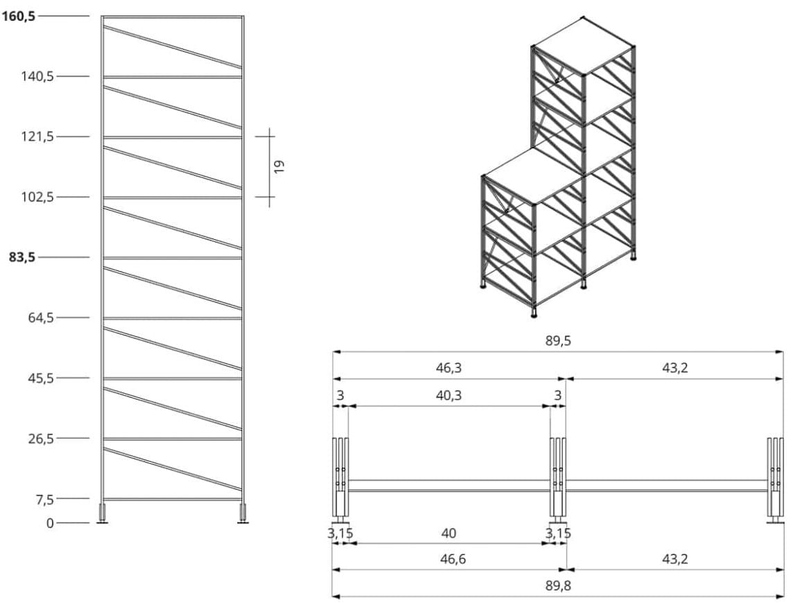 Секционная библиотека Caimi Brevetti Сократ ARCH-00097671 - Вид №14