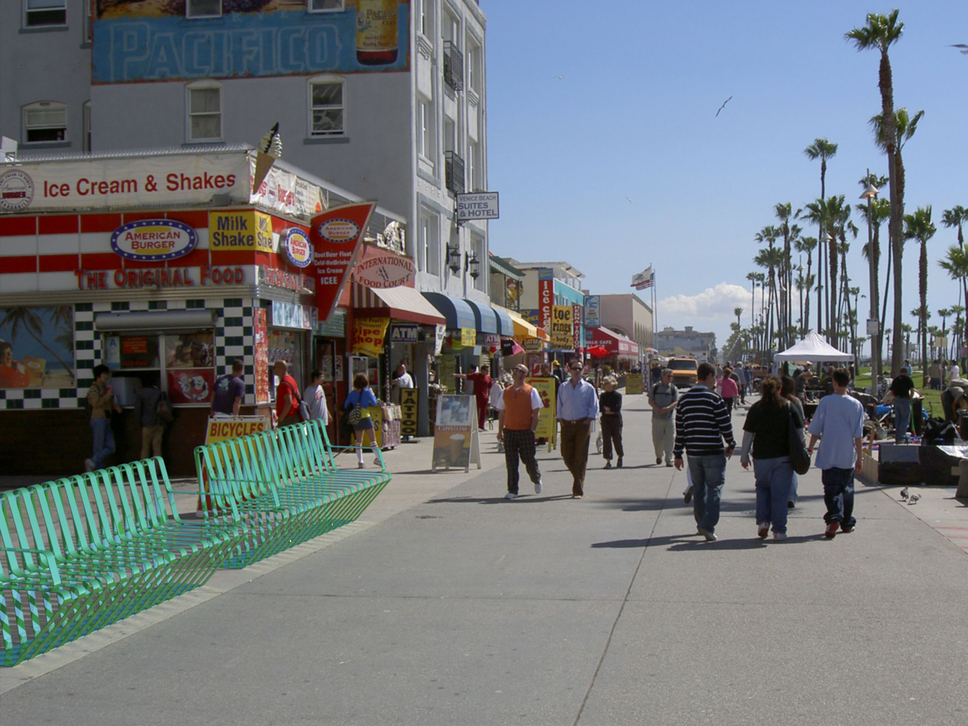 Стальная скамья со спинкой и подлокотниками CITYSì 3919 ARCH-00009083 - Вид №3