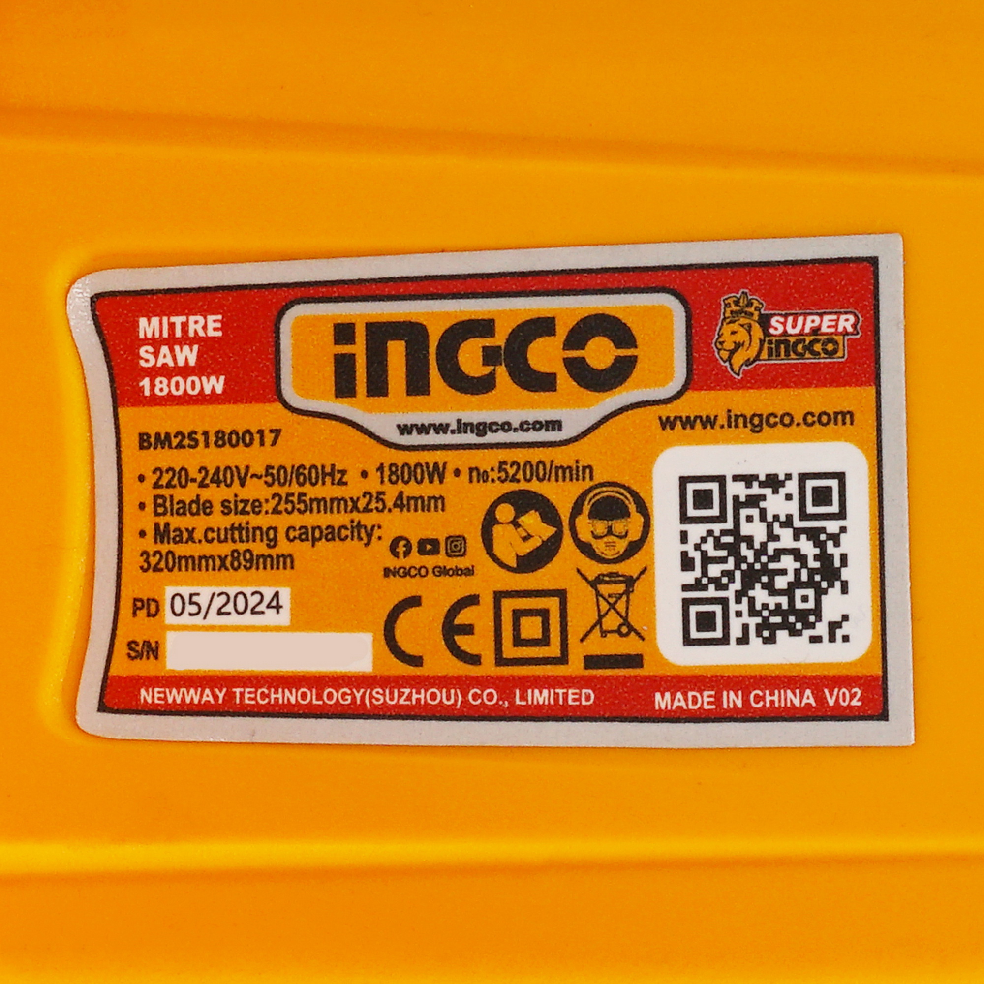 Торцовочная пила  INGCO BM2S180017 INDUSTRIAL 9213741 STDN-0106116 - Вид №4