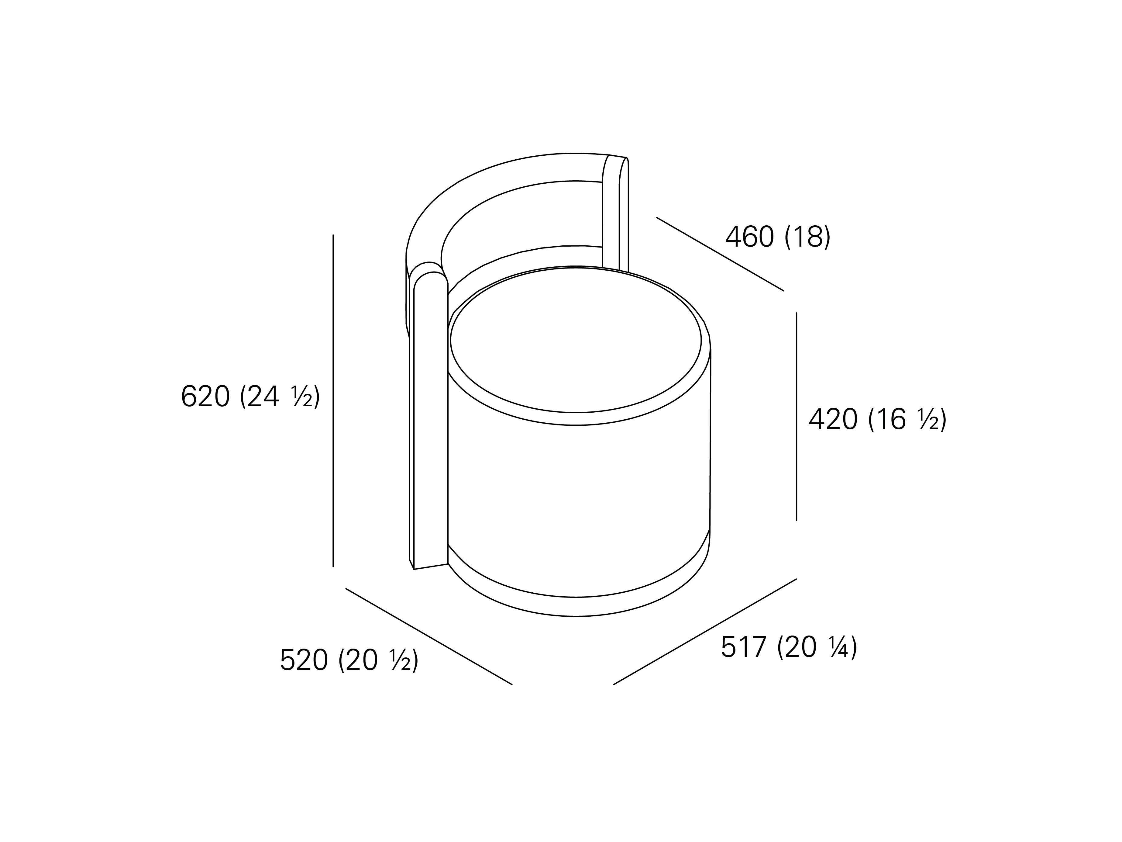 Твердый деревянный мягкий поворотный стул e15 ALDE ARCH-00055144 - Вид №3