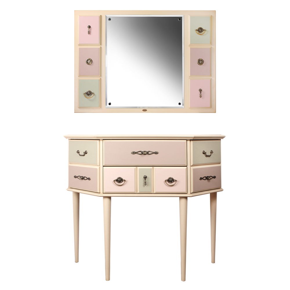 71178,11538 Консоль и зеркало Пандора Акварель BOGACHO 4627139505228, 4627139508847