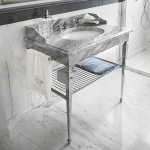 RE-MARQUINIA-1 3SC Черная мраморная столешница Marquinia с умывальником Classico