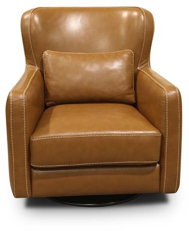 Rossini Sofas Поворотное кожаное кресло с подлокотниками sun-id-1447959 - Вид №1