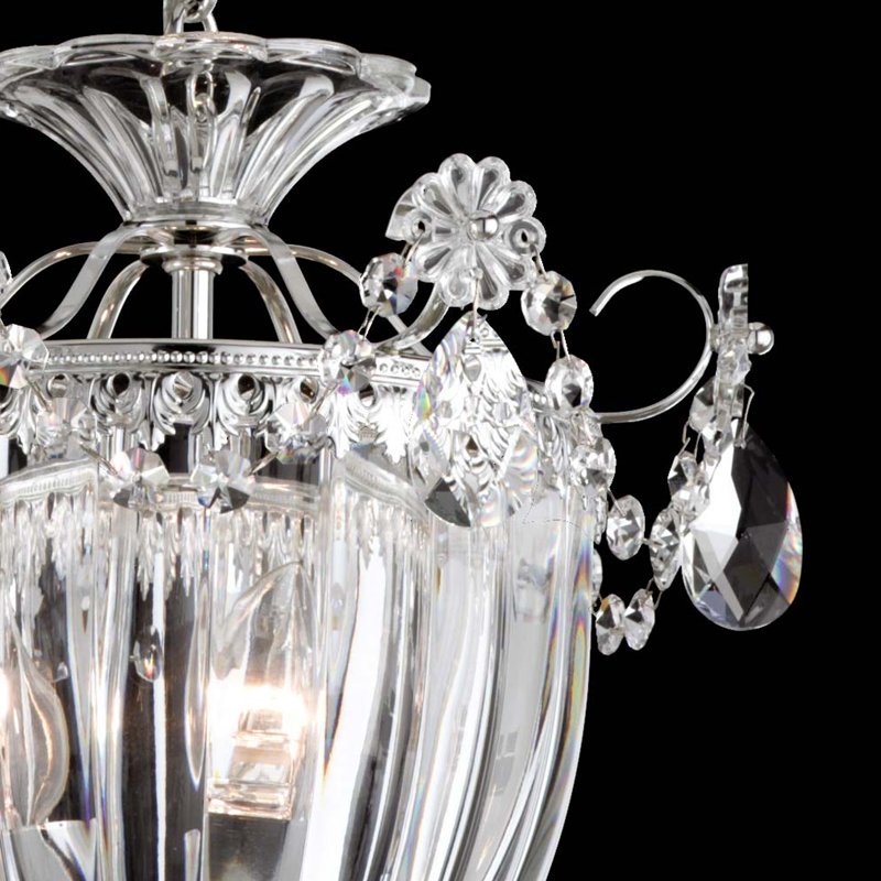 Люстра хрустальная 32х27 см серебряная Bagatelle 1243-40 A SCHONBEK ДИЗАЙНЕРСКИЕ 00-3883017 Прозрачный;серебро  - Вид №4