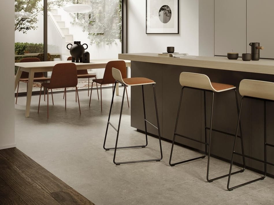 Деревянный табурет с сиденьем с мягкой подкладкой TREKU Bisell ARCH-00031014 - Вид №1