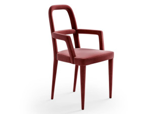 Мягкий тканевый стул с подлокотниками