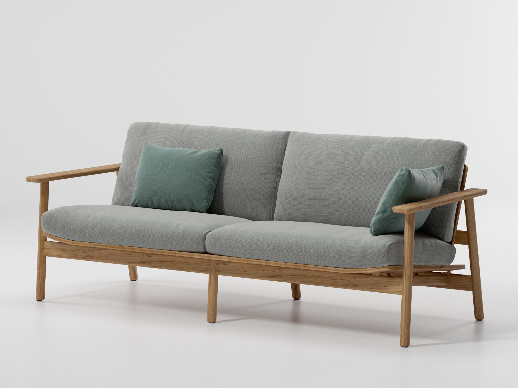 Деревянный мягкий садовый диван Kettal ARCH-00132855