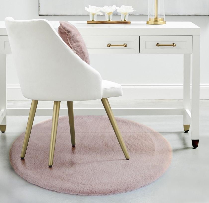 De Dimora Однотонный круглый коврик из полиэстера Atmosphere sun-id-1387475 - Вид №1