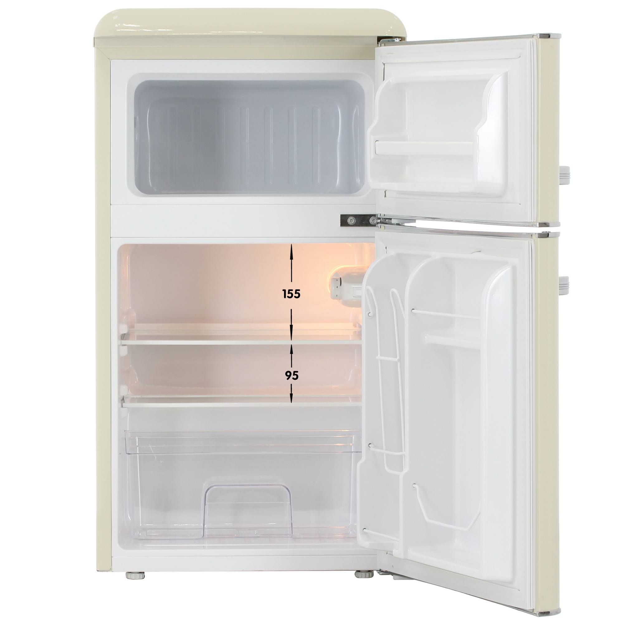 9115139 Холодильник компактный   Tesler RT-97 бежевый STDN-0055374 - Вид №1