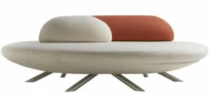 Segis Круглая скамья из ткани с огнестойкой набивкой