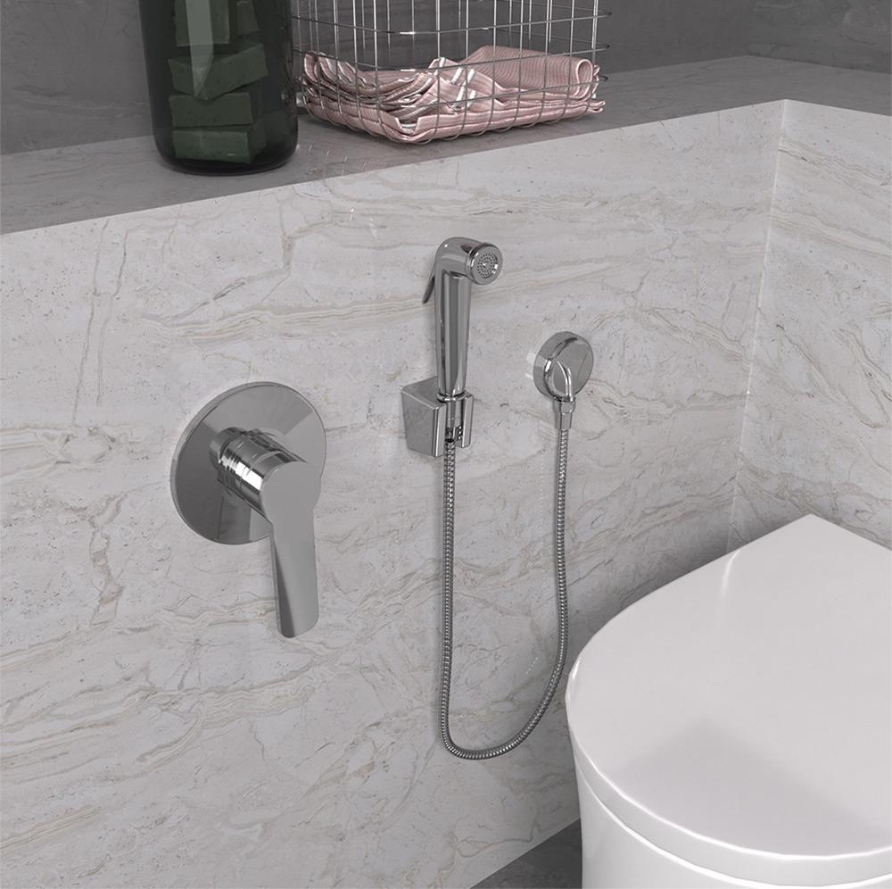 53CR174KITABS FORZA комплект гиг. душа с выводом для воды и шлангом, ABS-пластик Paini  - Вид №1