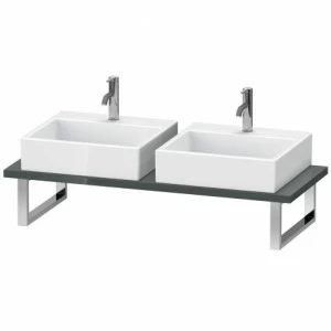 LC107C03838 L-Cube Консоль для накладных раковин и встраиваемых умывальников Доломитово-серый глянцевый лак