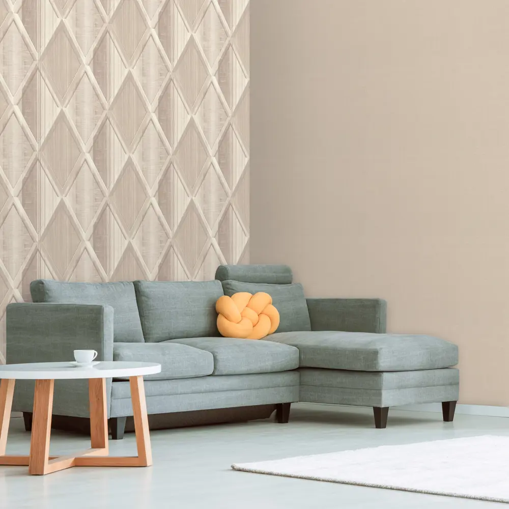 Обои флизелиновые Deco-Deco Chalet бежевые 1.06 м DD6044-01 88671981 STLM-2088014 - Вид №3