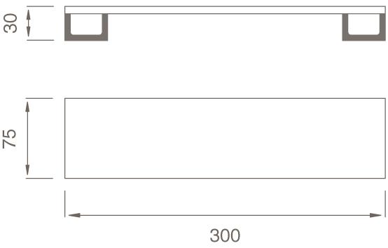 Ceadesign Полка для ванной из нержавеющей стали Duet - accessori Det 90 - Вид №2