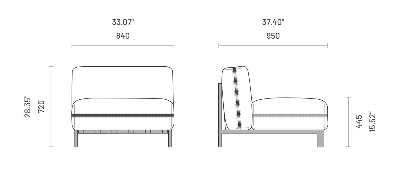 Тканевое садовое кресло Domkapa ARCH-00137238 - Вид №3