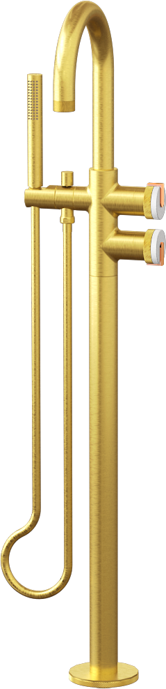 E-11554-R1WT-L1RG-BAU Смеситель напольный отдельностоящий (внешняя часть) GRAFF MOD+