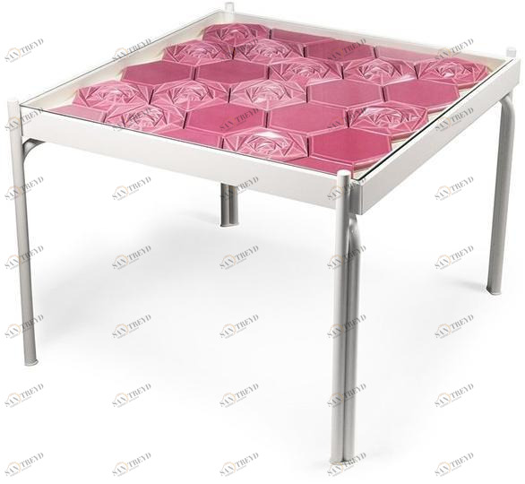 Theia Квадратный керамический журнальный столик Maze sun-id-1408177