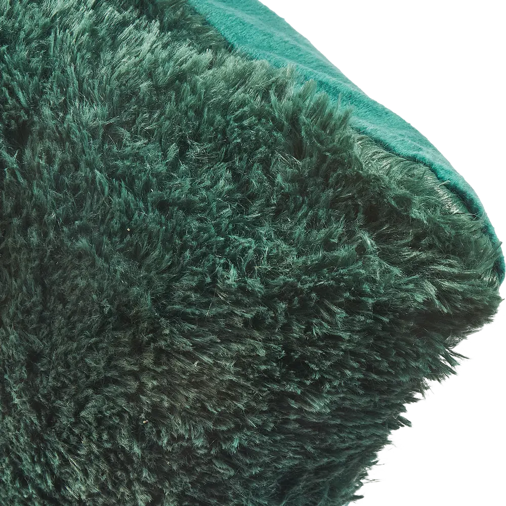 Подушка Искусственный мех 40x40 см цвет изумрудный Eclair STLM-2110236 - Вид №2