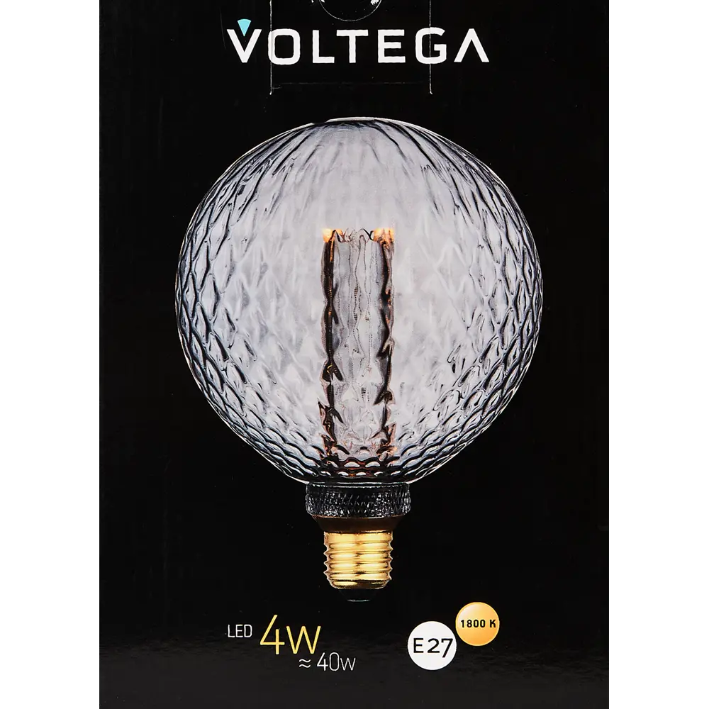 Лампочка декоративная G125LF дымчатая 4 Вт E27 8530 Voltega STLM-2000463 - Вид №3
