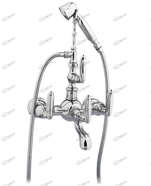 Bronces Mestre Смеситель для ванны настенный с ручным душем на 2 отверстия Retro 035016.k00.50