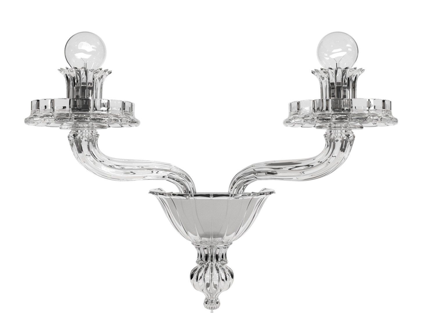 Настенный светильник из дутого стекла VENINI фиолетовый ARCH-00148509