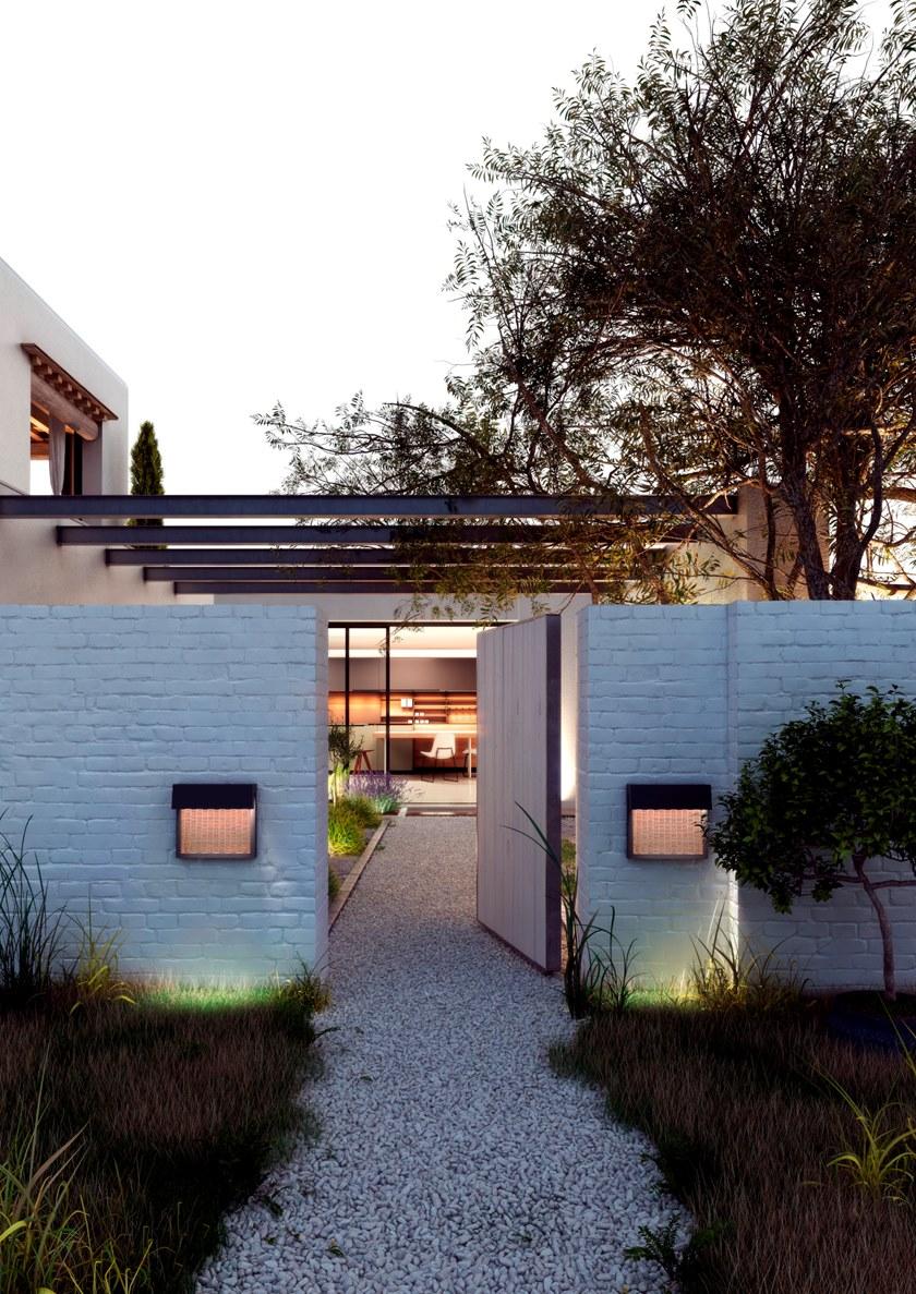 BOVER Настенный светильник для улицы sun-id-1428136 - Вид №2