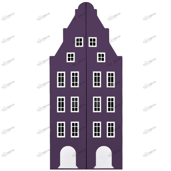 Шкаф-домик детский двухдверный "Амстердам-1" МАНДАРИН АМСТЕРДАМ 179524 Фиолетовый Santreyd 