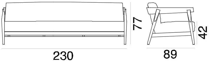 Gervasoni 3-х местный тканевый диван Brick sun-id-1480022 - Вид №4