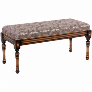 17105 Банкетка Классика 2 Орех Флора Лилак BOGACHO