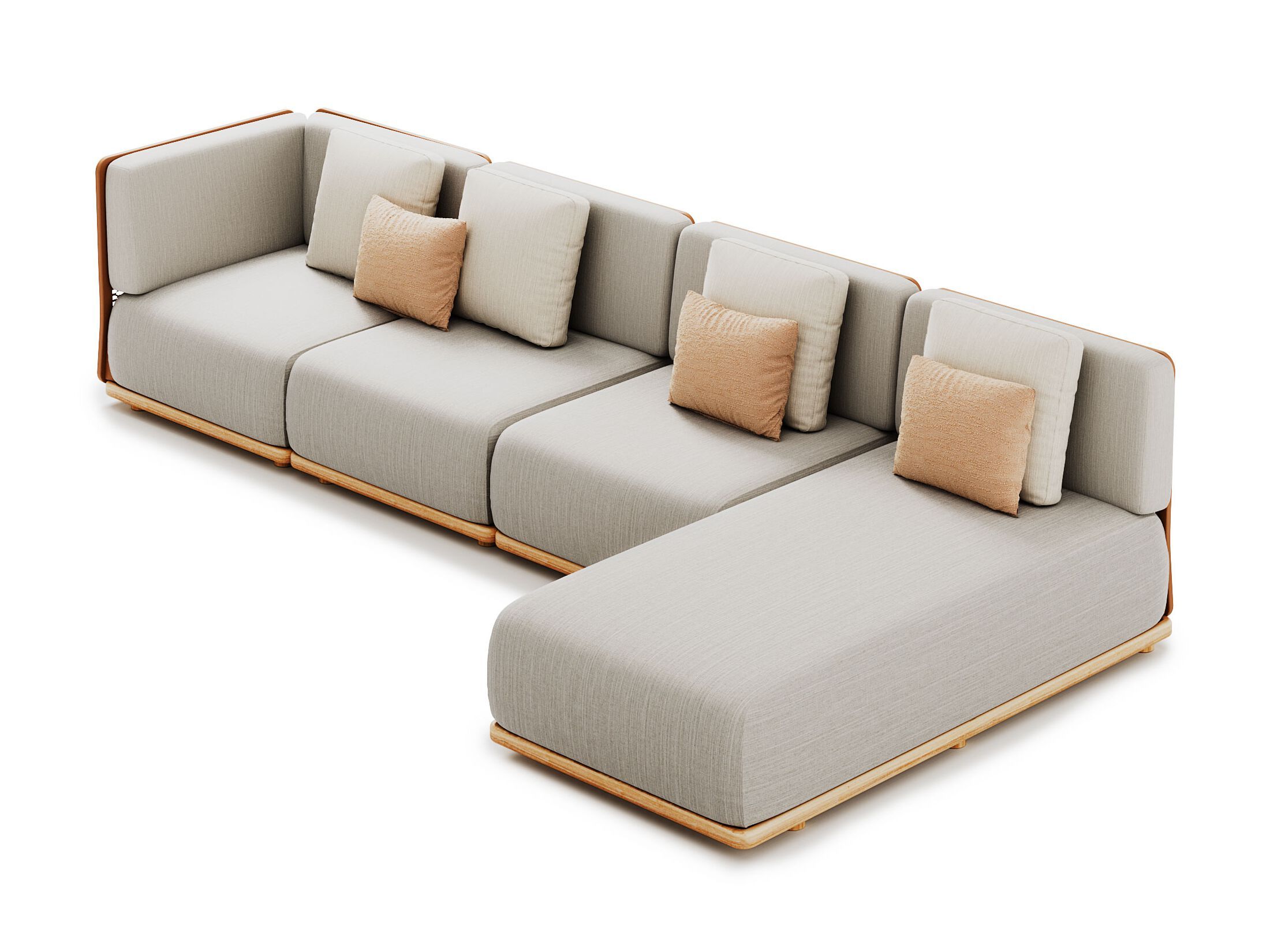 4-местный тканевый модульный садовый диван Atmosphera Switch ARCH-00023817 - Вид №12