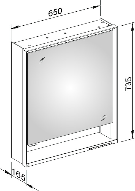 14301171103 Зеркальный шкаф KEUCO Royal Lumos - Вид №3